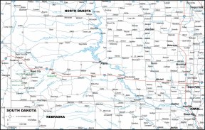 Download SOUTH DAKOTA MAP to print
